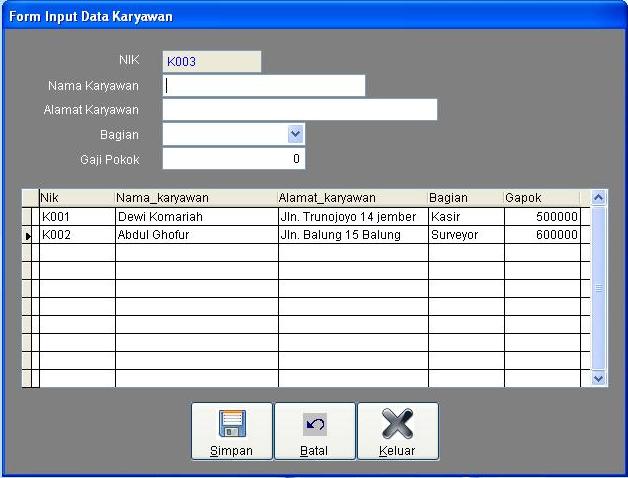 Contoh Program Dengan Visual Foxpro Database Repair
